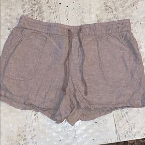 Linen blend shorts